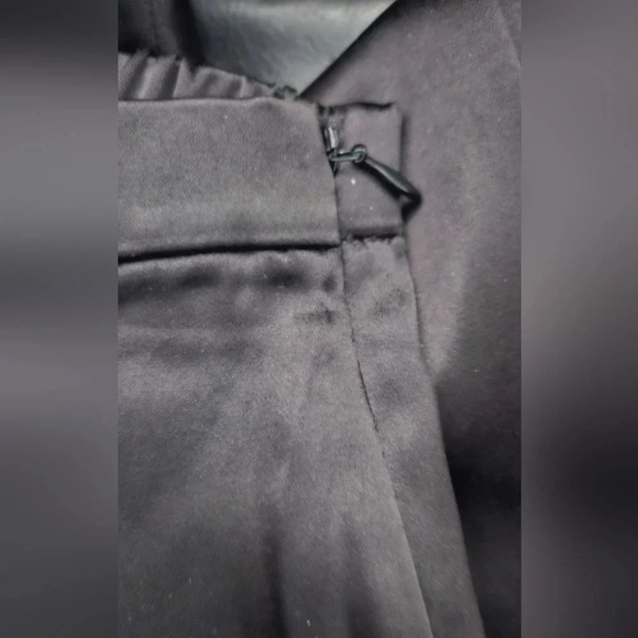 St. John Caviar Black Silky Wide-Leg Trouser Travelers Luxury Pants Size 12 - Picture 14 of 14